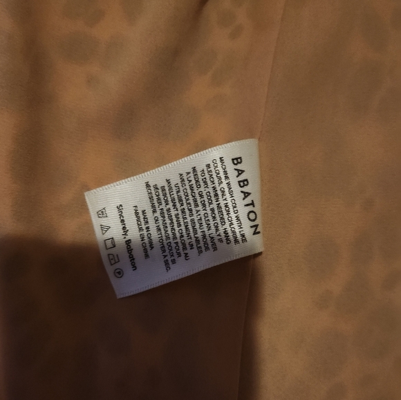 Aritzia Babaton Wallace Dress Leopard Wrap Lined Black Brown Women’s Size XS - Picture 8 of 11